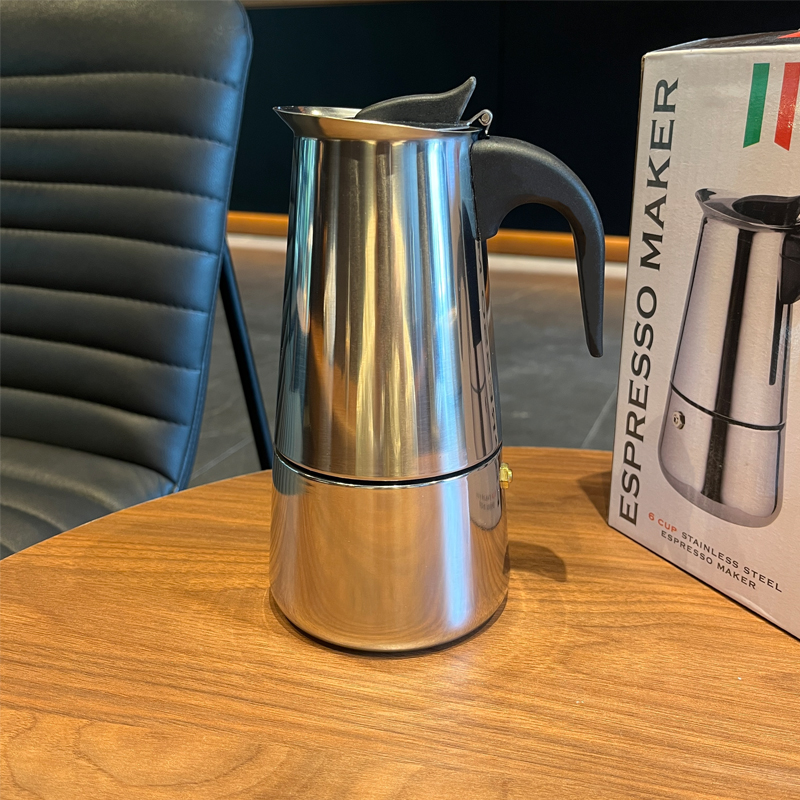 Induction Cooker - 2/4/6/9 Cup Stainless Steel Moka Pot
