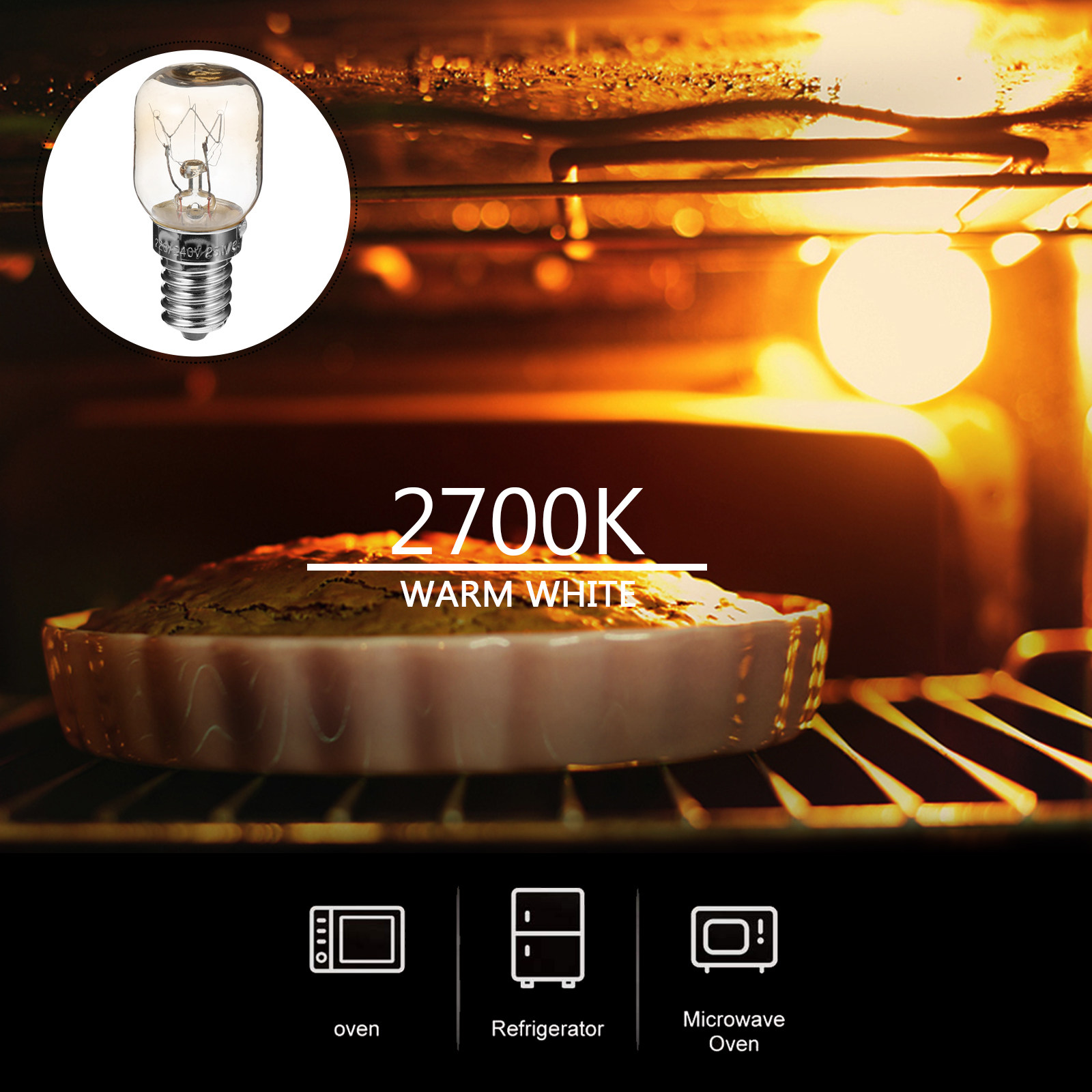 4Pcs Heat-Resistant Oven Lamp  - đánh giá và giá Microwave Oven