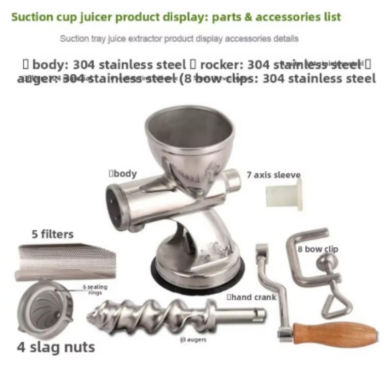Hand-cranked Desktop Stainless - đánh giá và giá Juicer