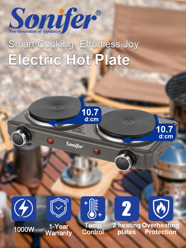 Bếp điện đôi Sonifer SF-3068 5 - đánh giá và giá Induction Cooktop Portable